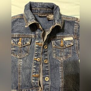 Girls Calvin Klein Jeans Blue Denim Jacket Size 4T
